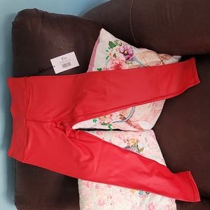 Zyia red metallic Light and Tight leggings